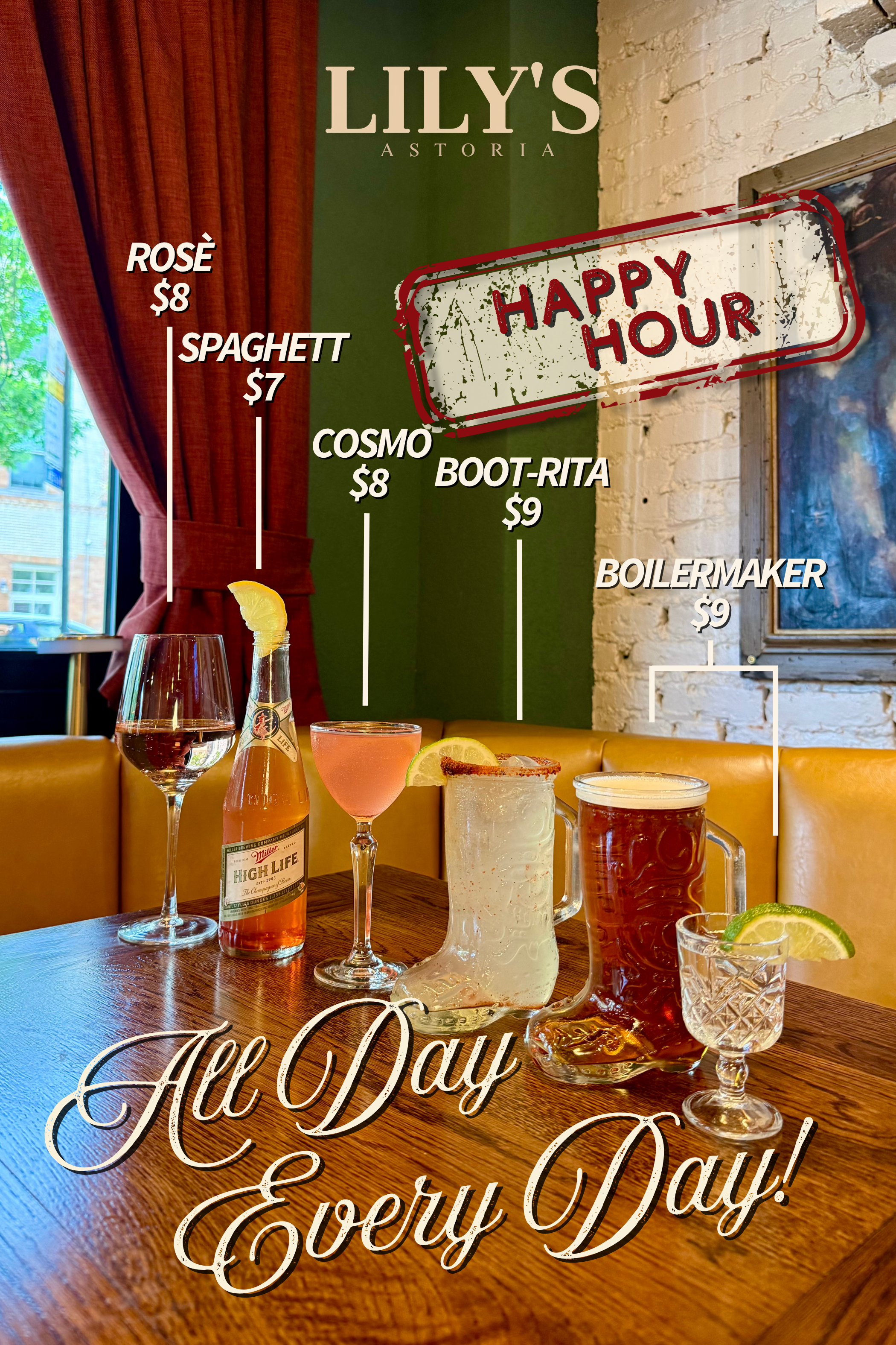 Happy Hour | Astoria, Queens NYC — Lily's